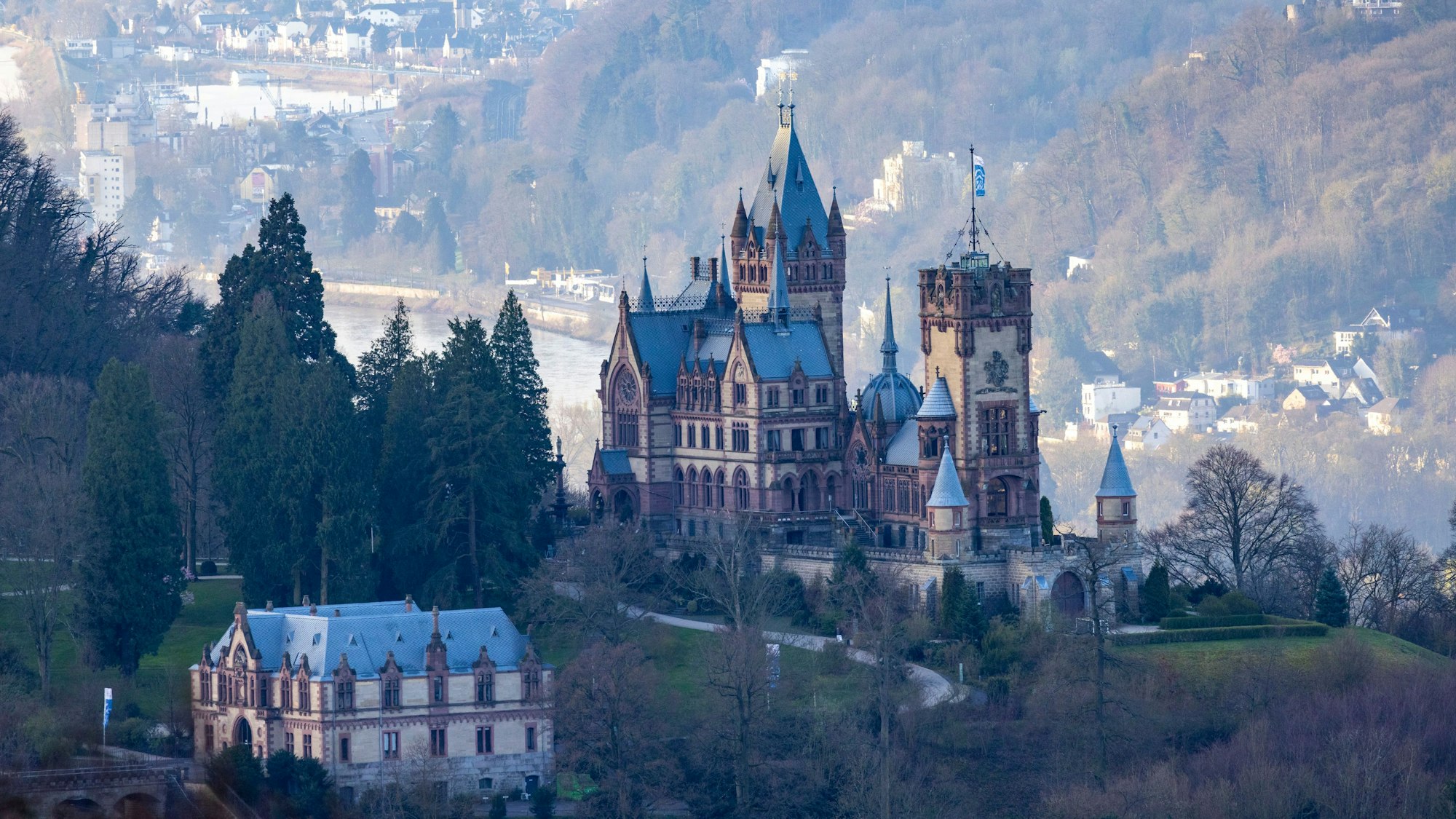 Schloss Drachenburg in Königswinter im Siebengebirge.