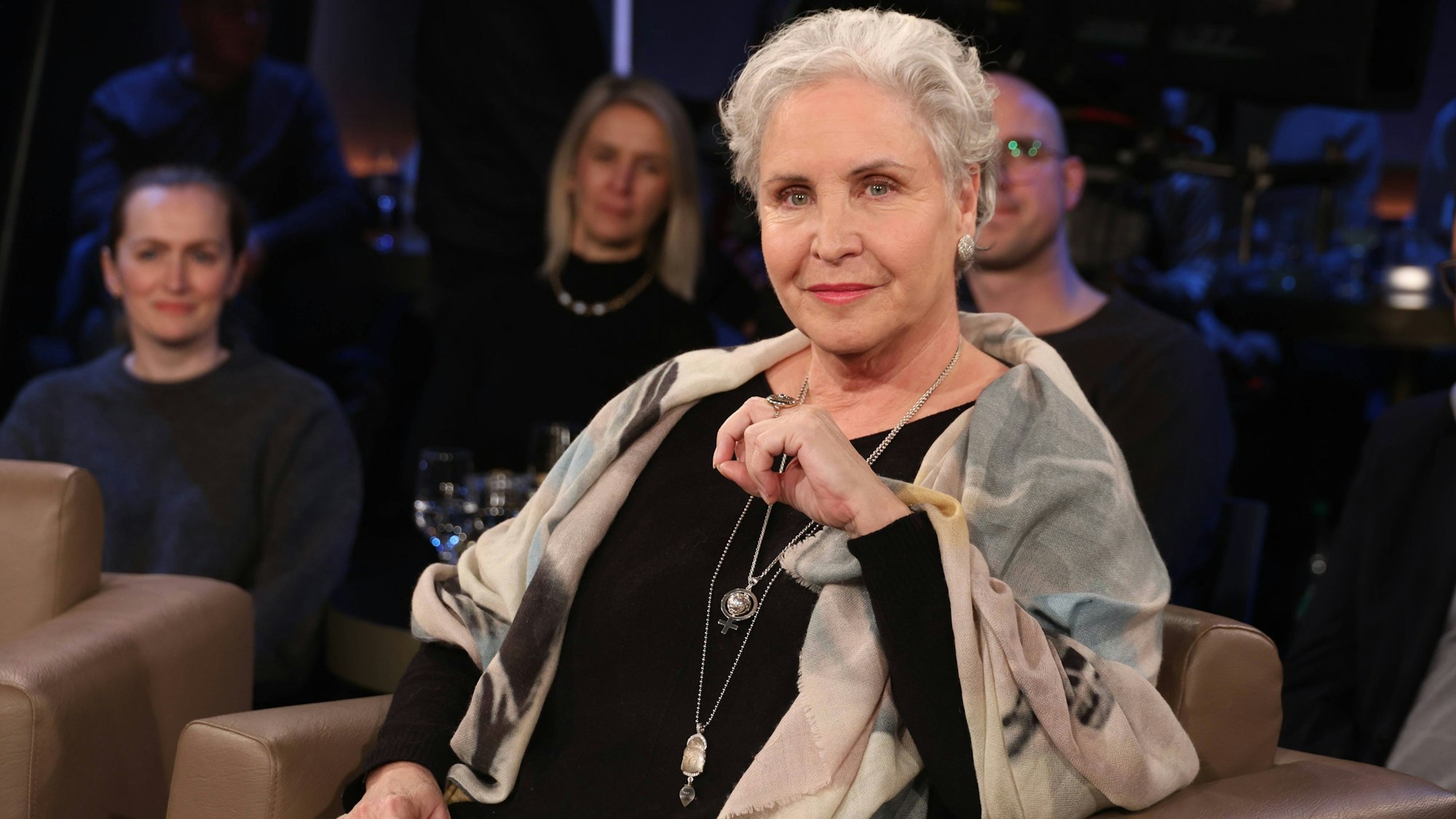 Katerina Jacob als Gast in der „NDR Talk Show“.