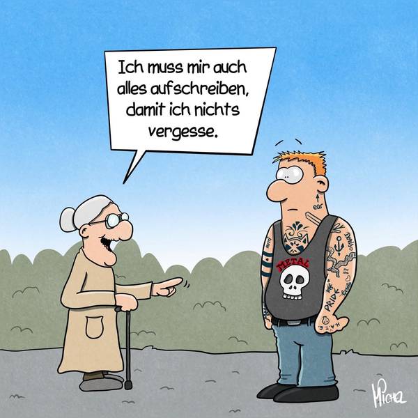 Das Bild zeigt eine Zeichnung von Michel Ley.
