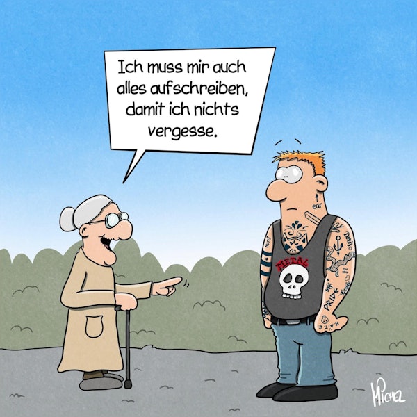 Das Bild zeigt eine Zeichnung von Michel Ley.