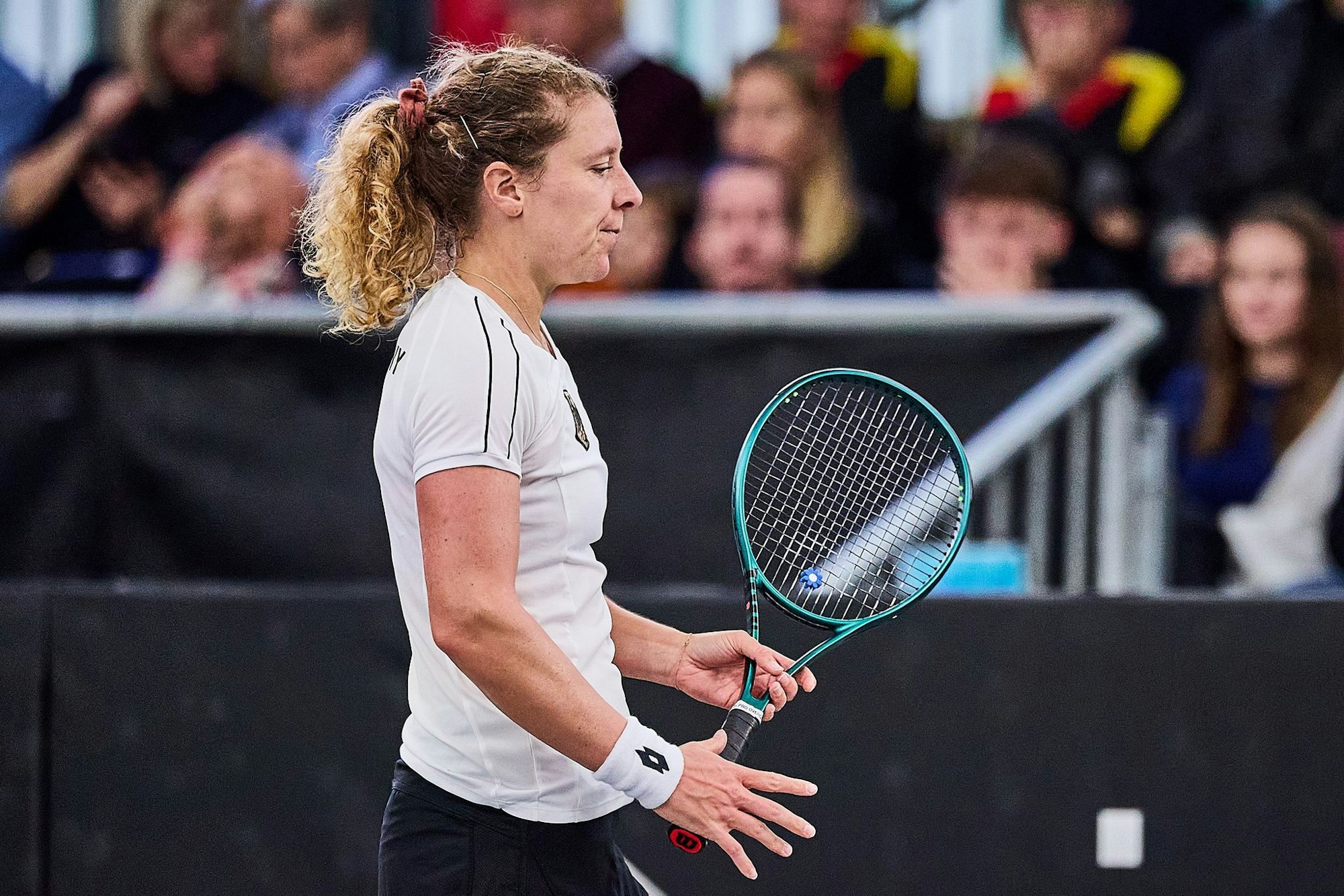Anna-Lena Friedsam und das deutsche Tennisteam kämpften gegen Belgien.