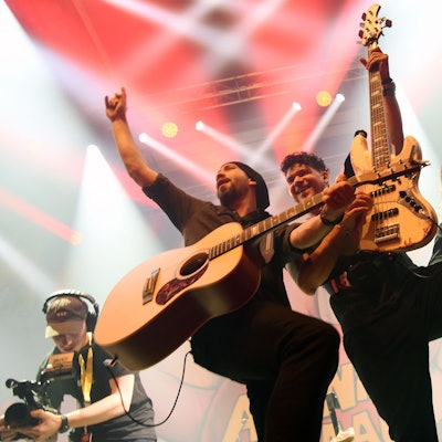 Die Domstürmer bei einem Auftritt.