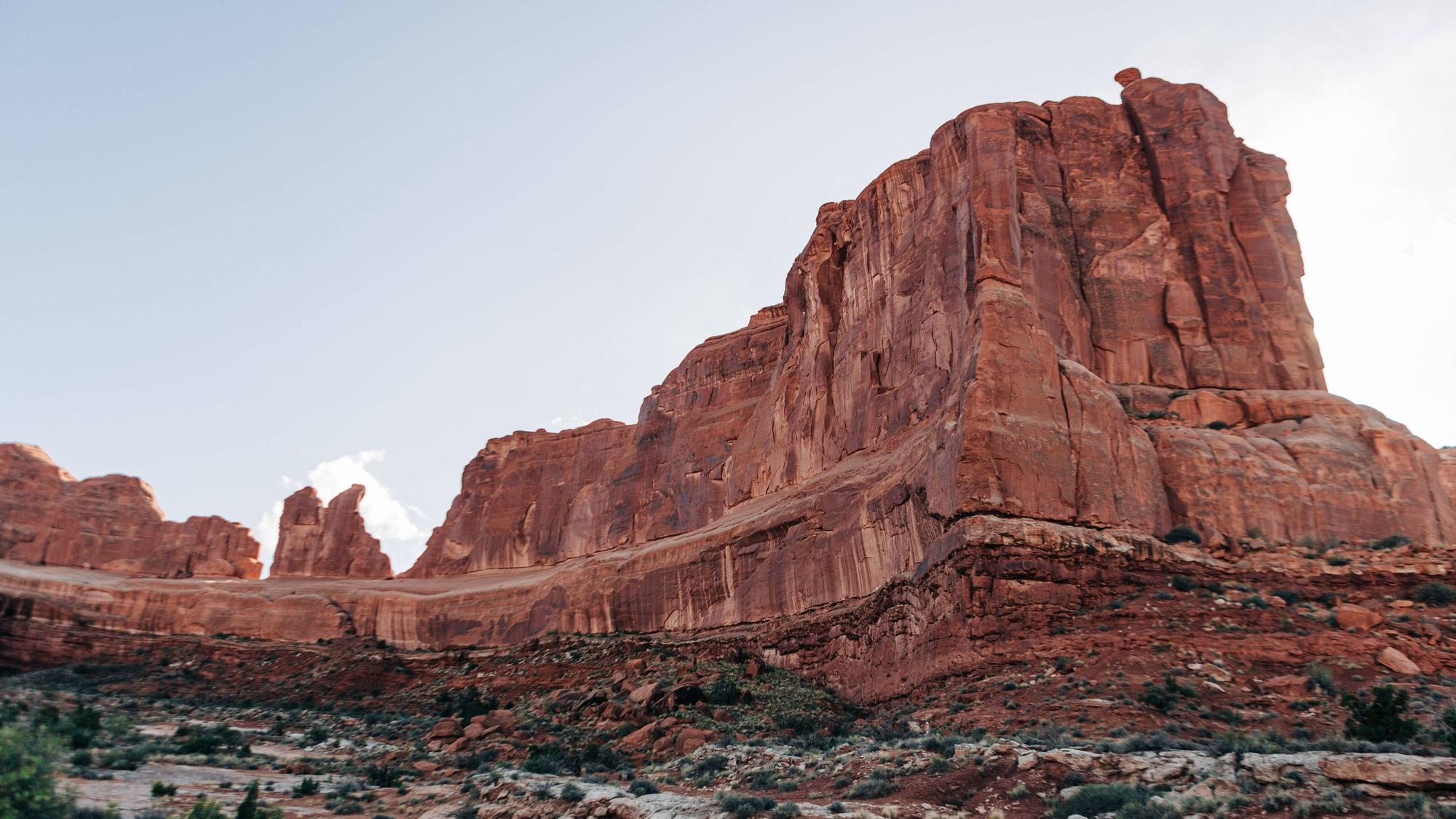 Die roten Felsen bei Moab, Utah (Archivbild). In diesem Gebiet verunglückte ein Base Jumper.