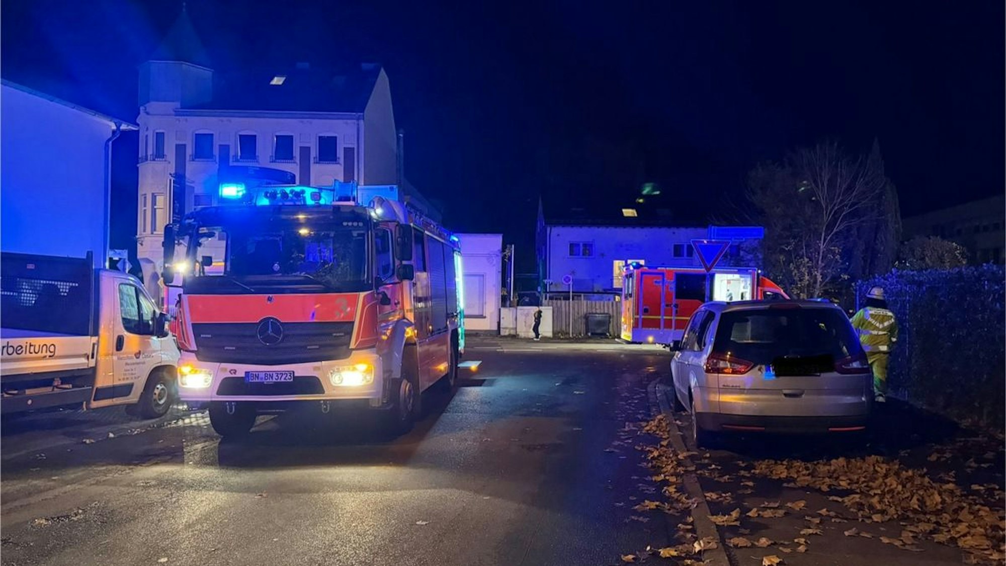 Feuerwehreinsatz in einem Wohnheim in Bad Godesberg.