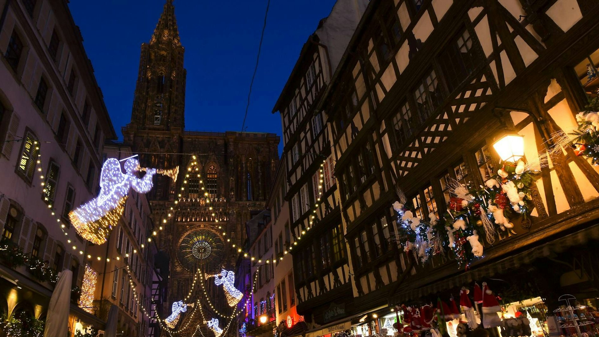 Straßburg, geschmückte Innenstadt