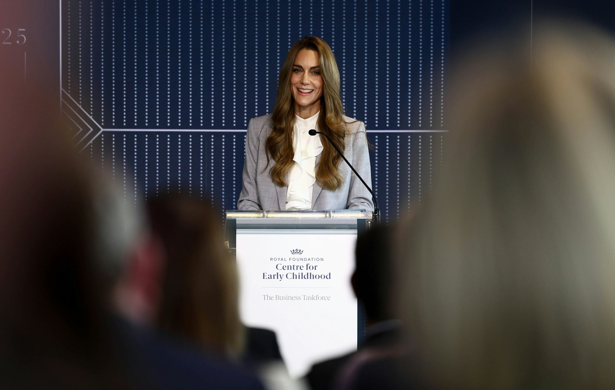 Prinzessin Kate während ihrer Rede beim „Future Workforce Summit“ im Salesforce Tower in London.
