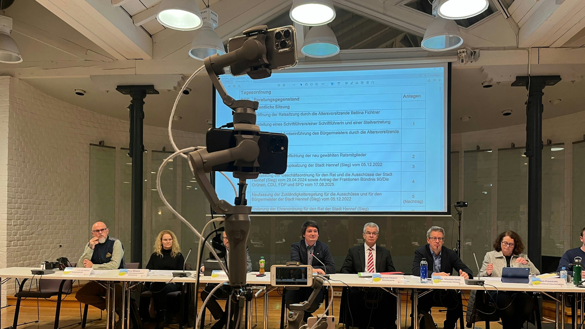 Die Sitzung des Stadtrates wurde live übertragen.