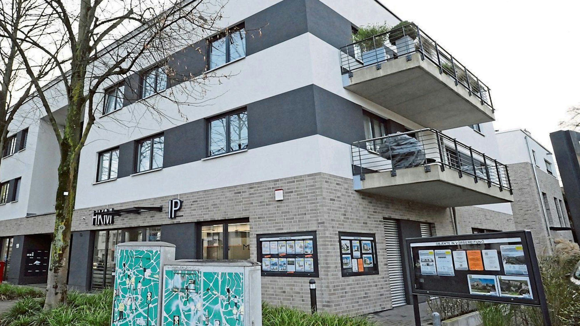 HKM-Sitz an der Oulustraße/Ecke Gezelinallee in Schlebusch