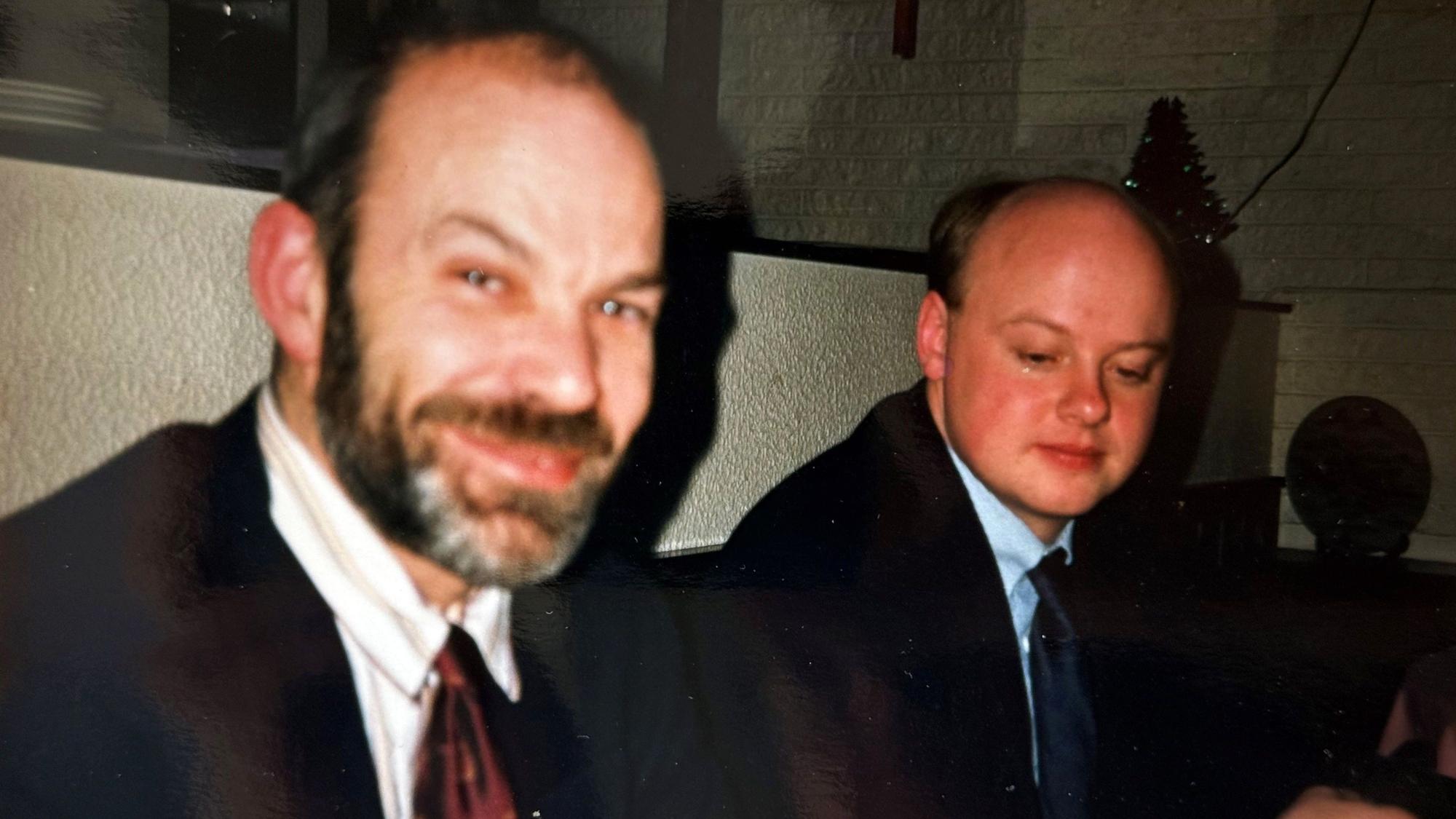 Hanno Rheineck und sein isländischer Freund Oskar Thorarensen bei einem Treffen aus dem Jahr 1989.