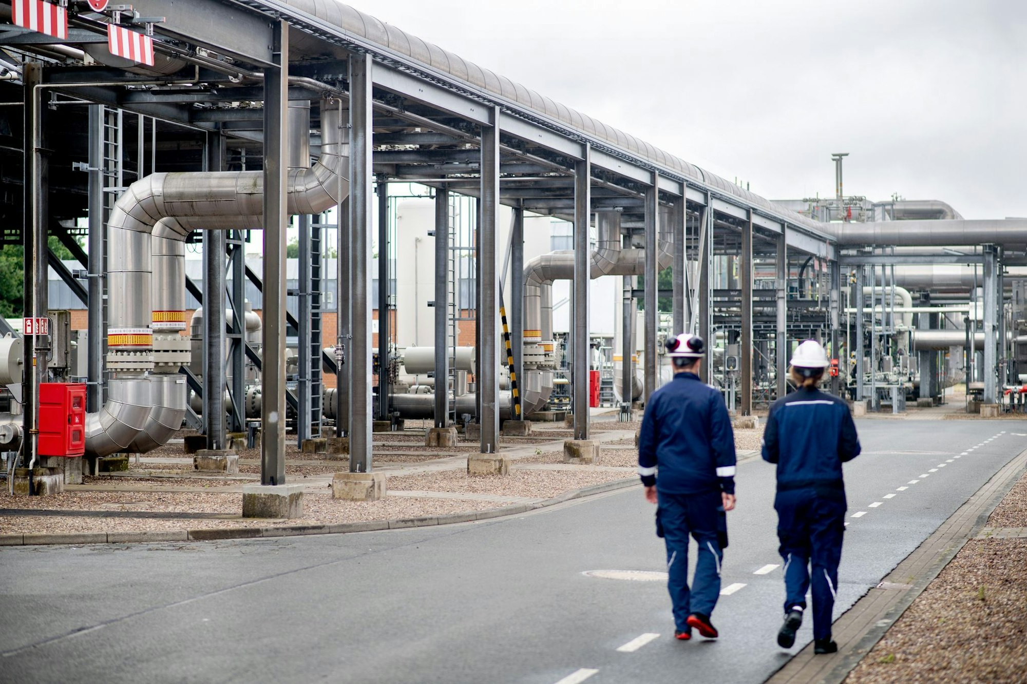 Der Gasspeicher Rehden in Niedersachsen - auch diese Anlage ist derzeit nicht allzu voll. (Archivbild)