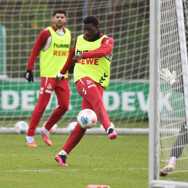 18.11.2025, xophax, Fussball 1.Bundesliga Saison 2025 / 2026 1.FC Köln Training nach der Länderspielpause. Ragnar Ache 1.FC Köln Köln *** 18 11 2025, xophax, Football 1 Bundesliga Season 2025 2026 1 FC Köln Training after the international break Ragnar Ache 1 FC Köln Köln