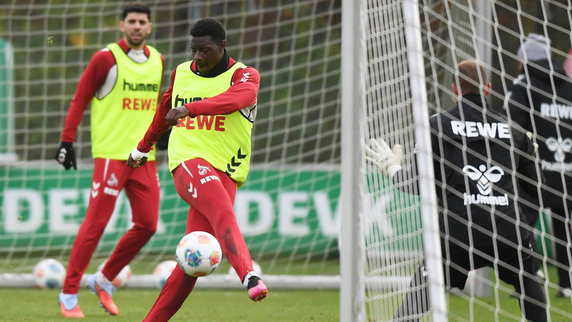 18.11.2025, xophax, Fussball 1.Bundesliga Saison 2025 / 2026 1.FC Köln Training nach der Länderspielpause. Ragnar Ache 1.FC Köln Köln *** 18 11 2025, xophax, Football 1 Bundesliga Season 2025 2026 1 FC Köln Training after the international break Ragnar Ache 1 FC Köln Köln