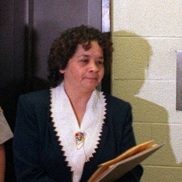 Yolanda Saldívar 1995 vor Gericht.