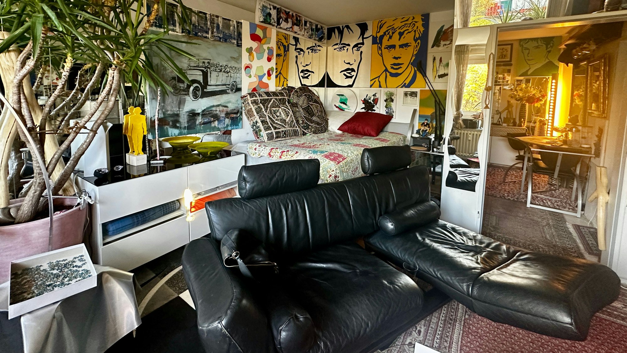 Der Wohn- und Schlafbereich.