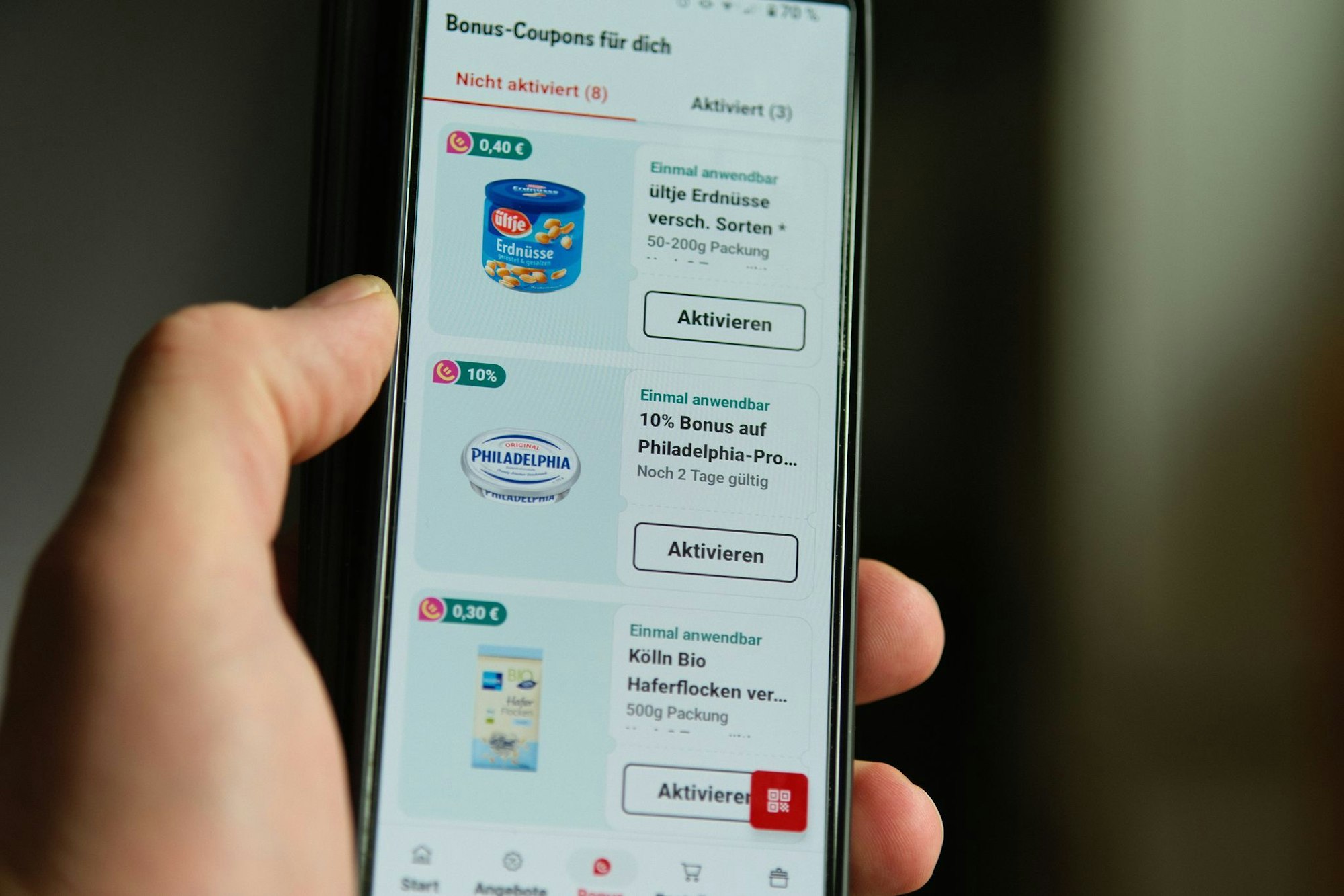 Rewe lockt Kunden mit einem Bonus - bisher wurde dabei jedoch nicht der Gesamtpreis der Produkte angezeigt.