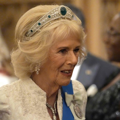 Königin Camilla beim Empfang.