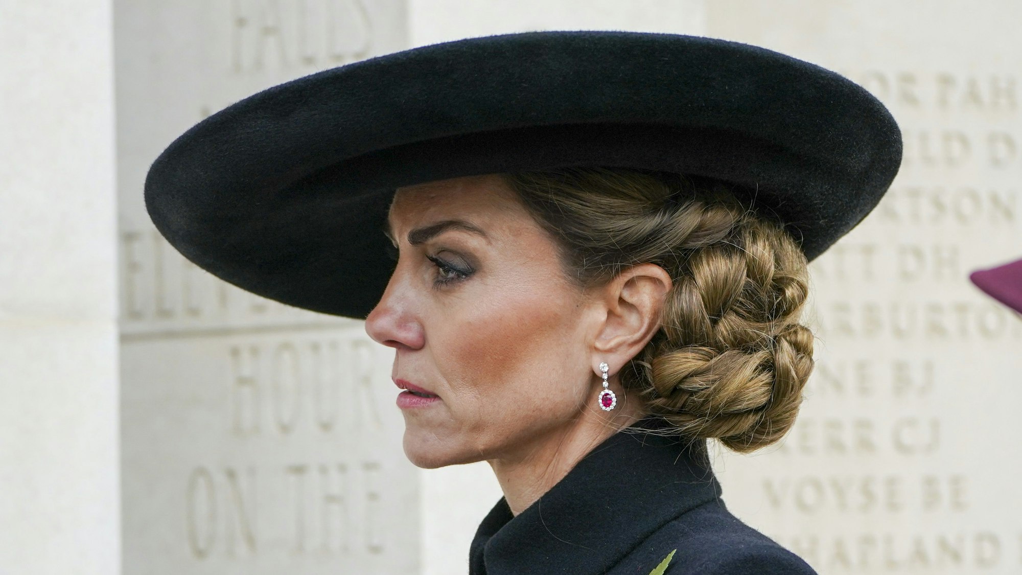 Prinzessin Kate nimmt im National Memorial Arboretum in Alrewas, Staffordshire, an einem Gedenkgottesdienst teil.