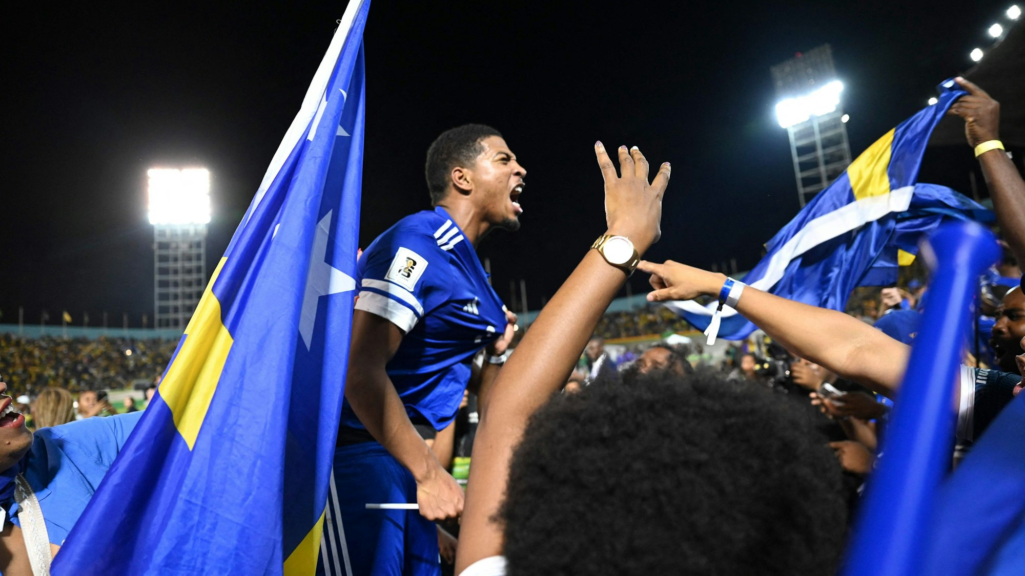 Die Spieler von Curacao jubeln über ihre Teilnahme bei der WM 2026.