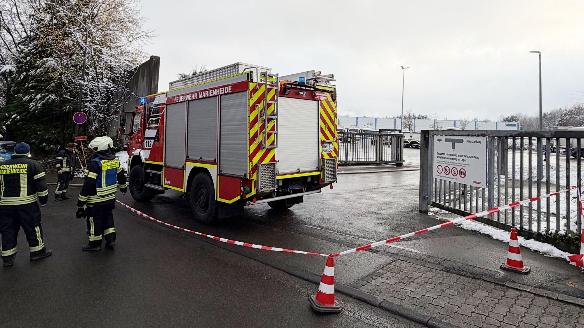Feuerwehr im Einsatz.