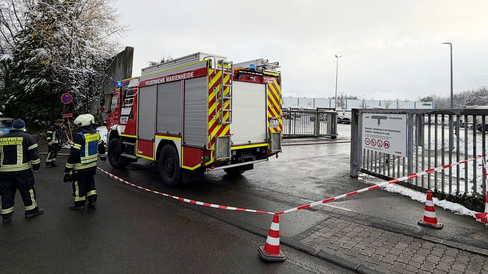 Feuerwehr im Einsatz.