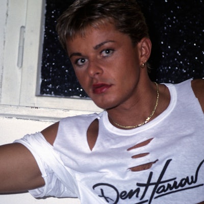 Den Harrow bei einem Auftritt in Berlin in den 1980er-Jahren.