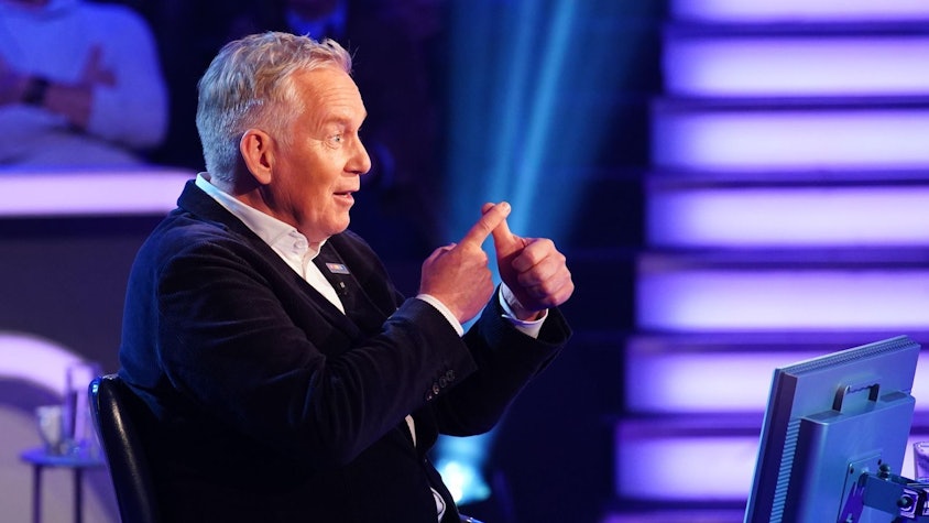 Nach Sonja Zietlow, Till Reiners und Katarina Witt war Kerner der vierte und letzte Promi beim WWM-Special. (Bild: RTL / Stefan Gregorowius)