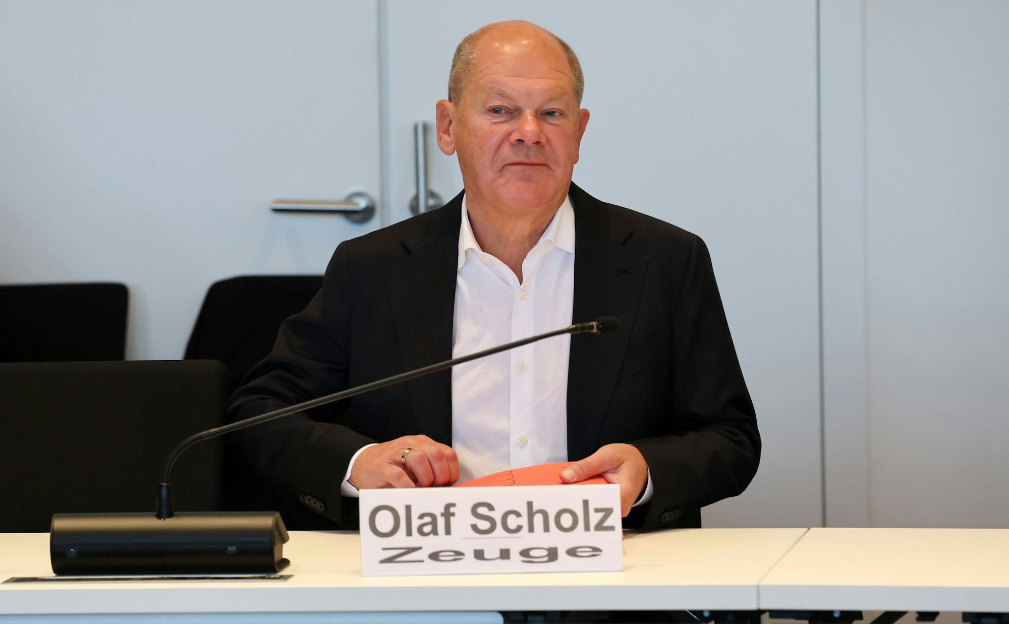Ex-Kanzler Olaf Scholz (SPD) sagte im Schweriner Untersuchungsausschuss zur Nord Stream 2-Pipeline für russisches Erdgas aus.
