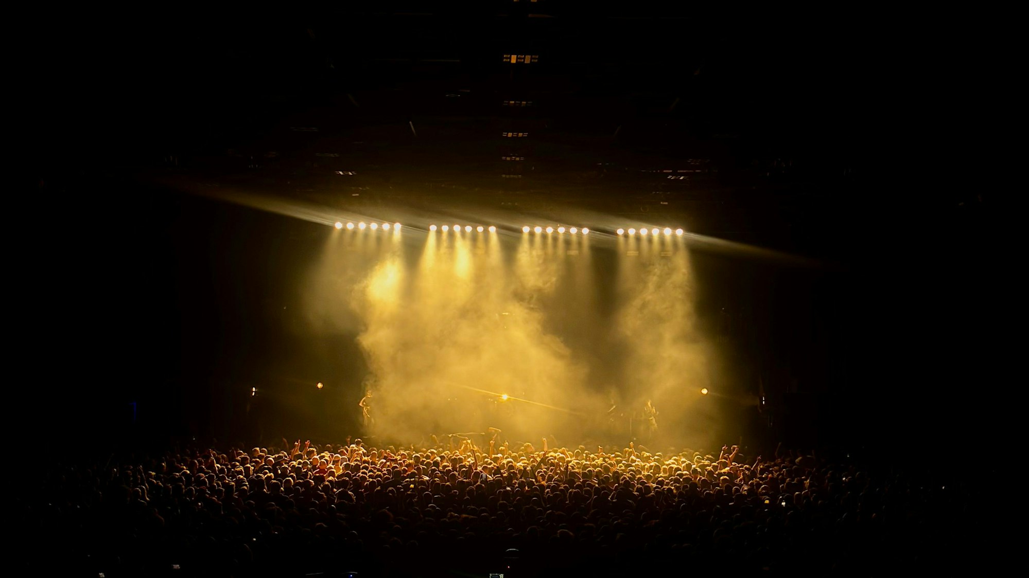 Das Bild zeigt ein Konzert der Band Turnstile in Düsseldorf. Foto: Kevin Goonewardena