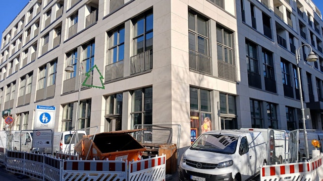 Baustelle für die neue C&A-Filale im Kaiser-Carré