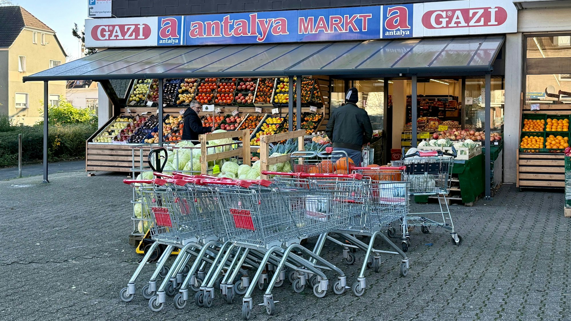 Der Antalya-Markt an der Kalkstraße