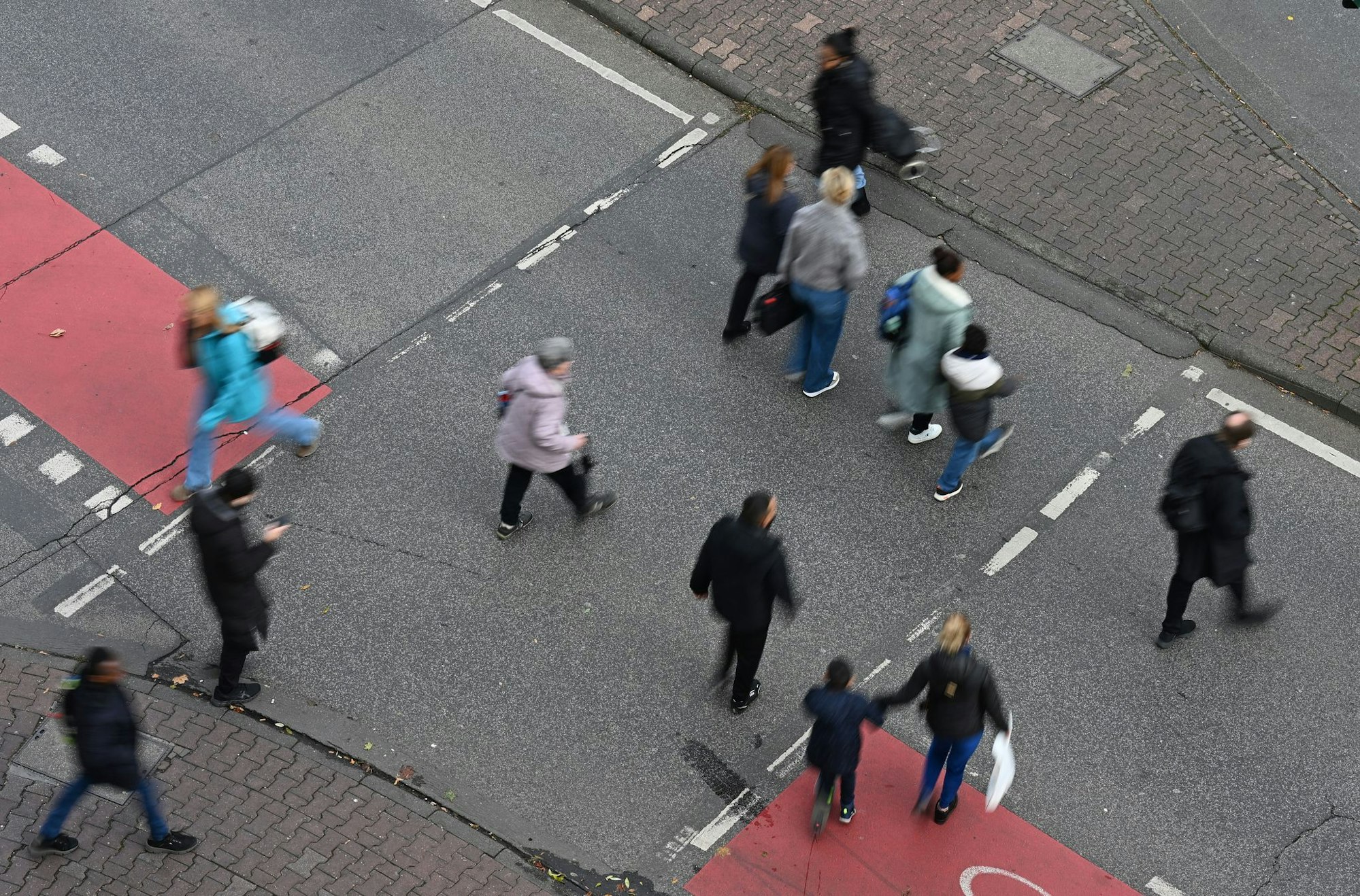 Fußverkehr gewinnt an Bedeutung. (Illustration)