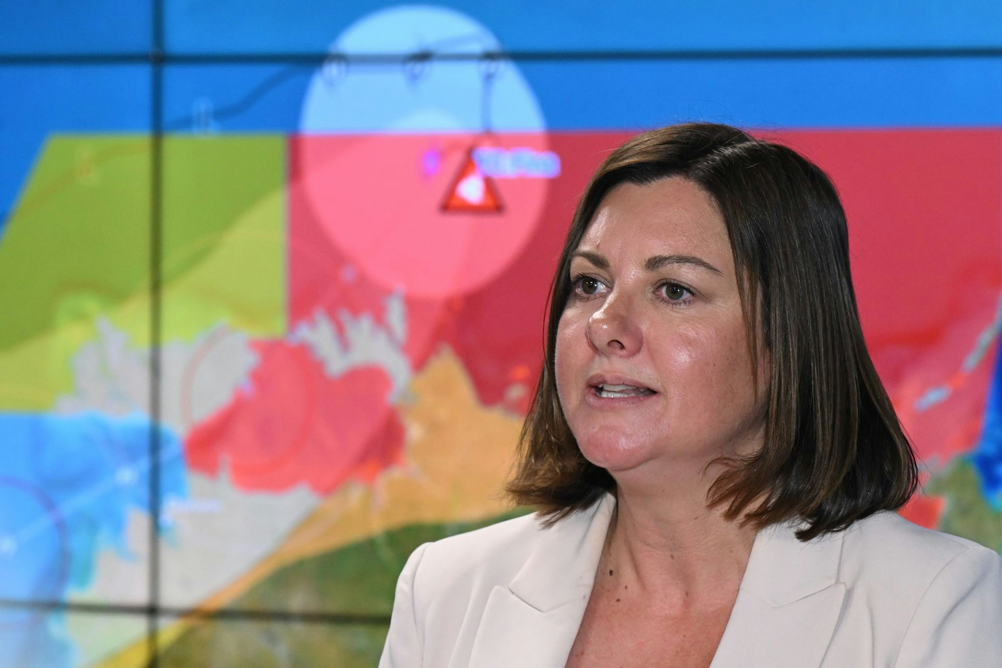 Australiens Katastrophenschutzministerin Kristy McBain warnte vor der zerstörerisch Kraft von Zyklon «Fina».