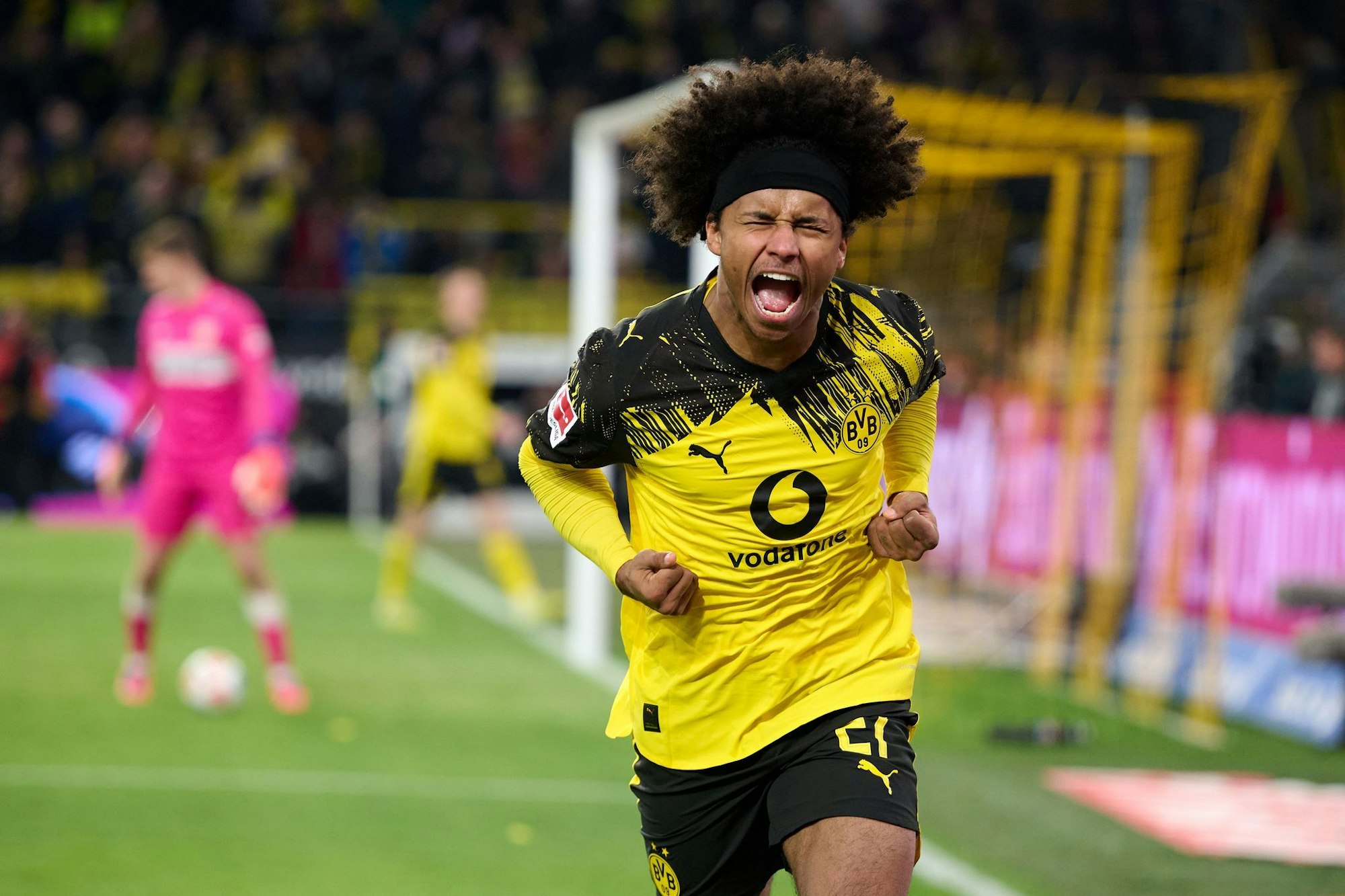 Karim Adeyemi explodierte nach seinem Tor zum 3:2