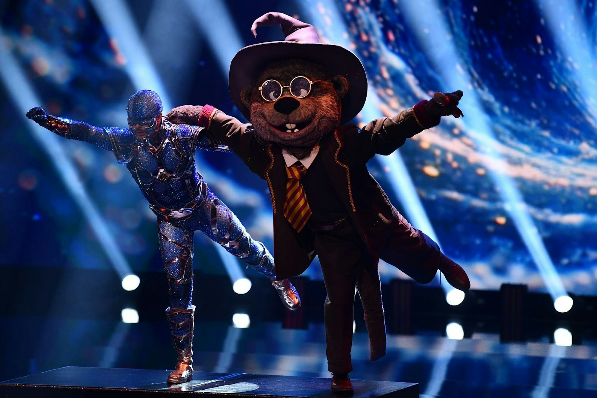 Harry Otter legt mit „Wake Me Up When September Ends“ (Green Day) einen zauberhaften Auftritt hin. Noch magischer war, dass er im Clip einen zweiten Otter zeigt. Sie da Zwillinge am Start? (Bild: Joyn/Julia Feldhagen)