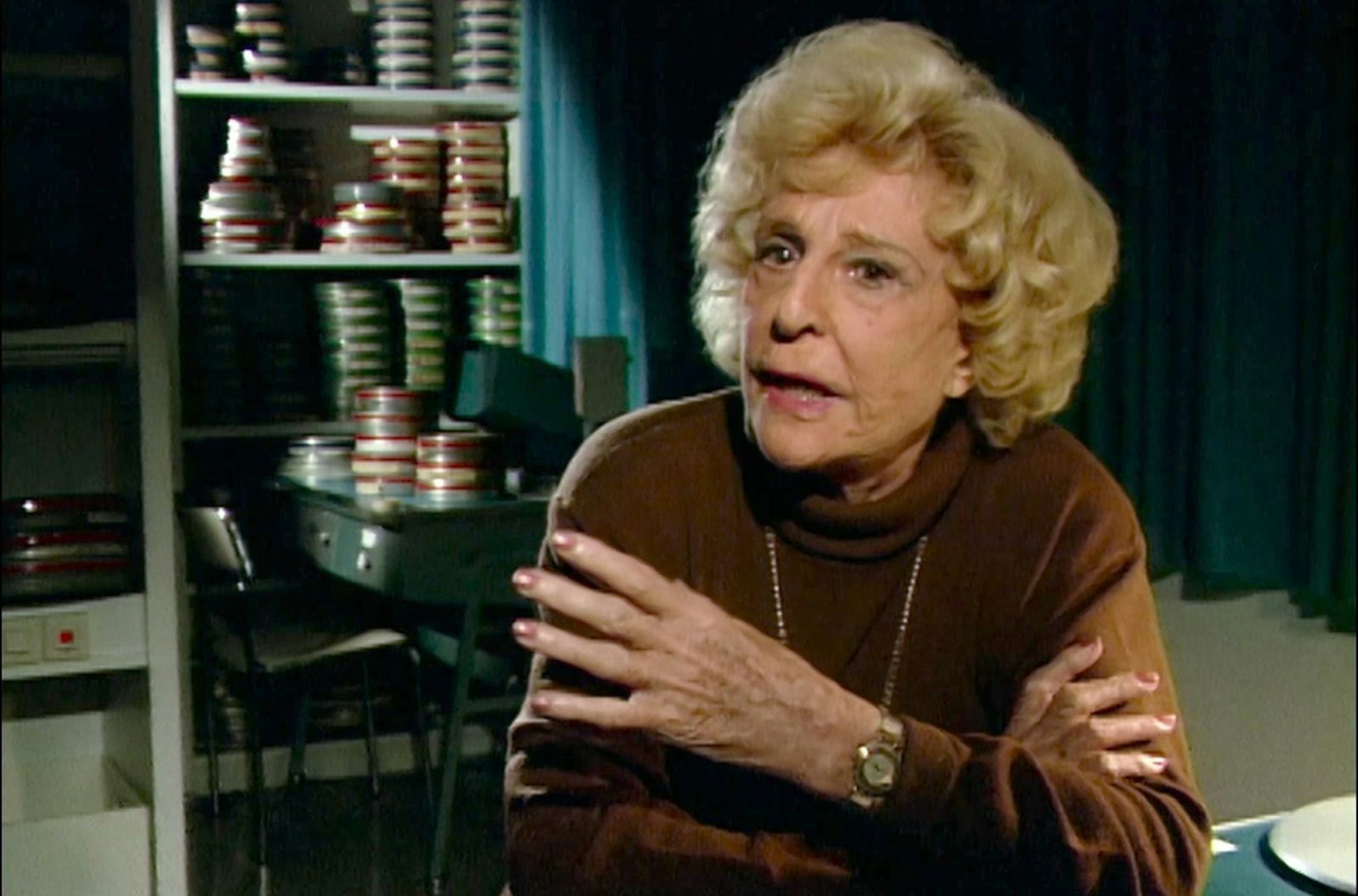 Auch nach dem Krieg lebte sie gut vom ihrem zweifelhaften Ruf: Leni Riefenstahl im CBC-Interview „Leni Riefenstahl in her own words“ im Jahr 1965. (Bild: WDR / CBC)