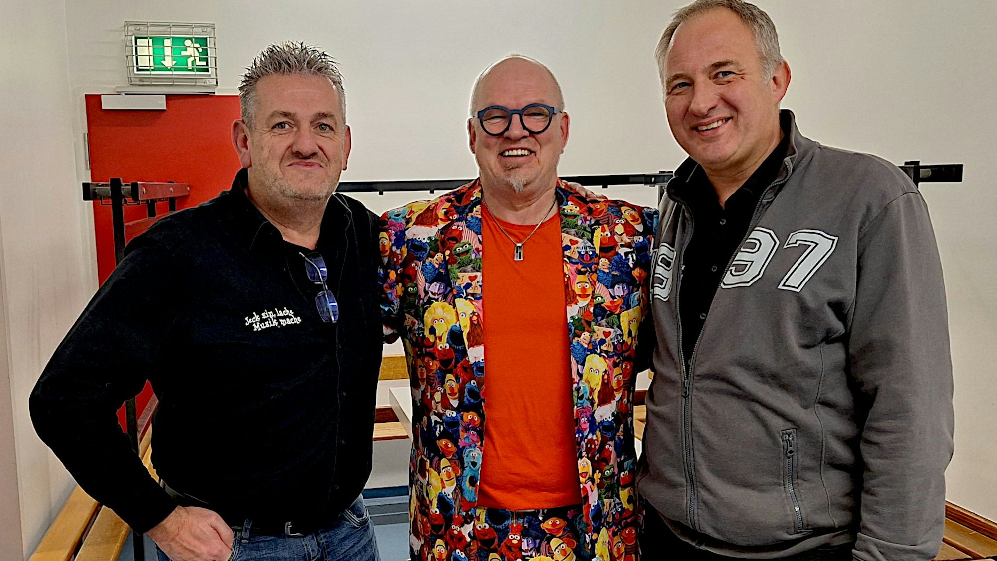 Rudi Kaiser (v.l.), Carlo Dederichs und Guido Meyer stehen nebeneinander.