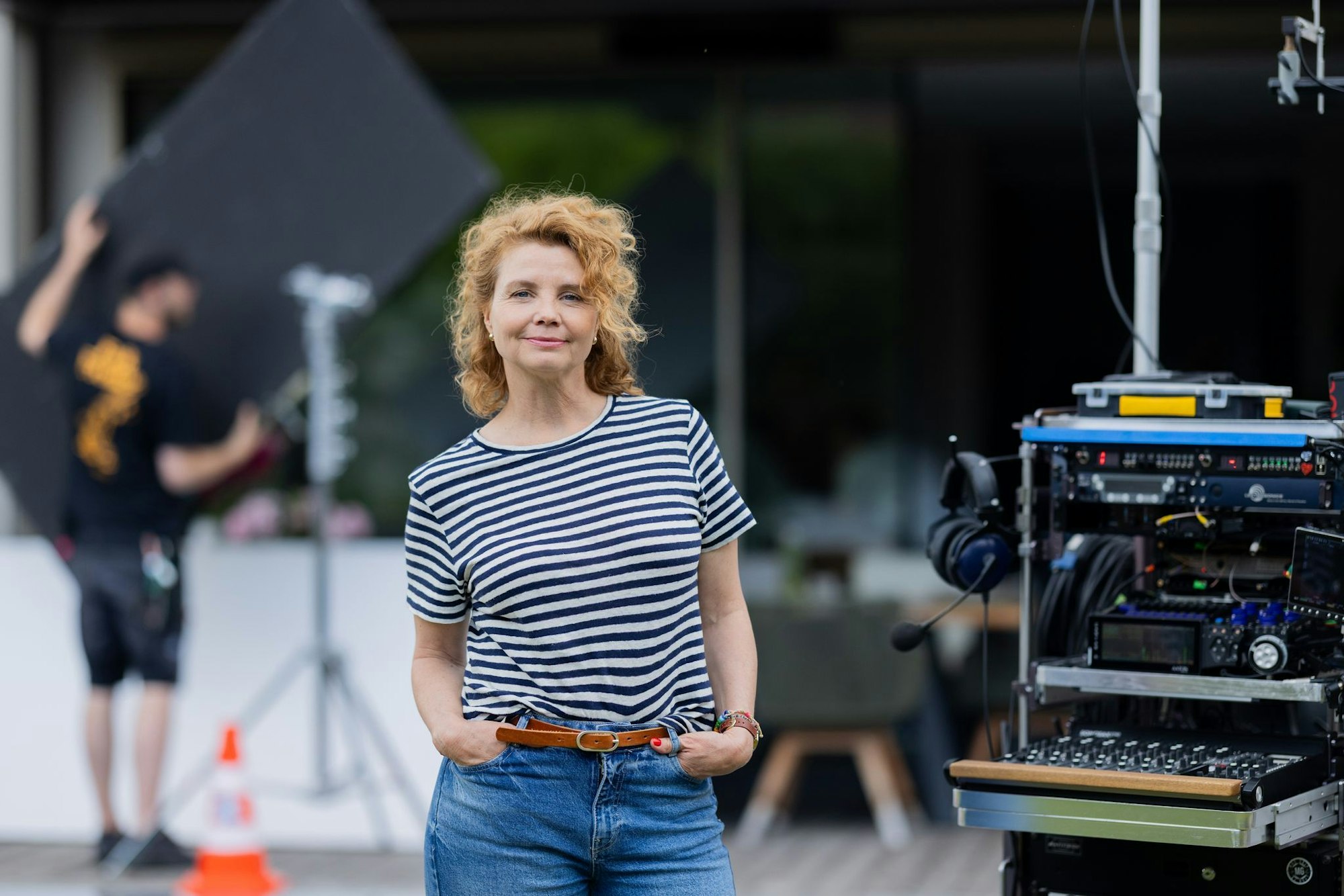 Annette Frier am Set ihrer neuen Serie «Frier und Fünfzig». (Archivbild)