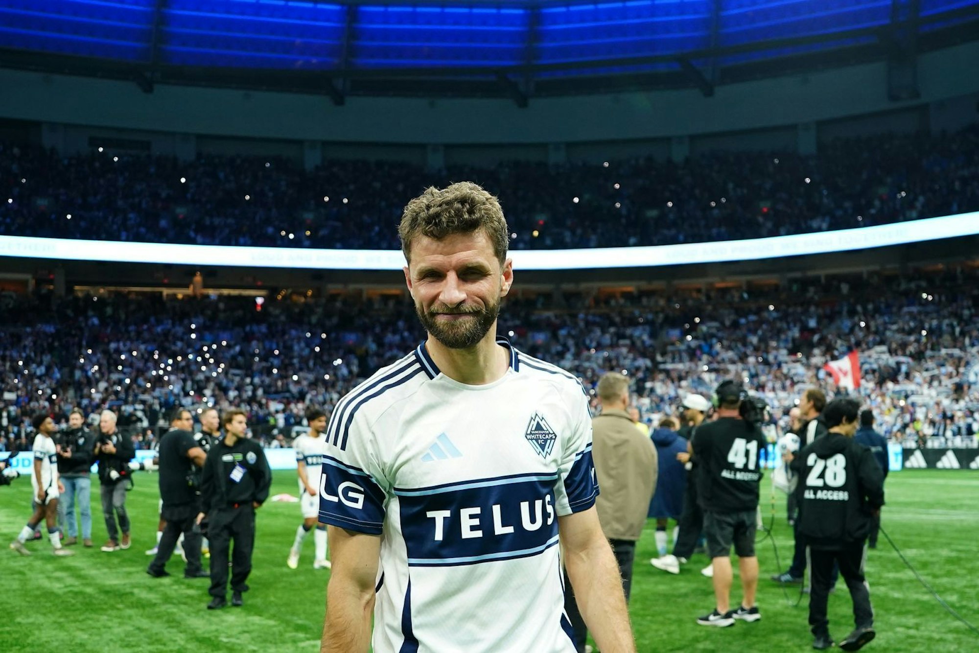 Thomas Müller feiert derzeit in Kanada Erfolge auf dem Platz. Kehrt er nach seiner aktiven Karriere zum FC Bayern zurück? (Bild: 2025 Getty Images/Rich Lam)