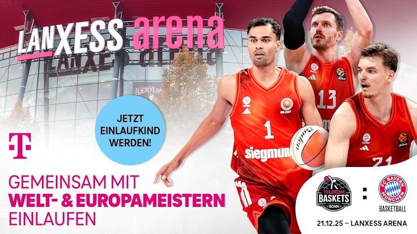 Hand in Hand mit den Welt- und Europameistern in die Arena einlaufen