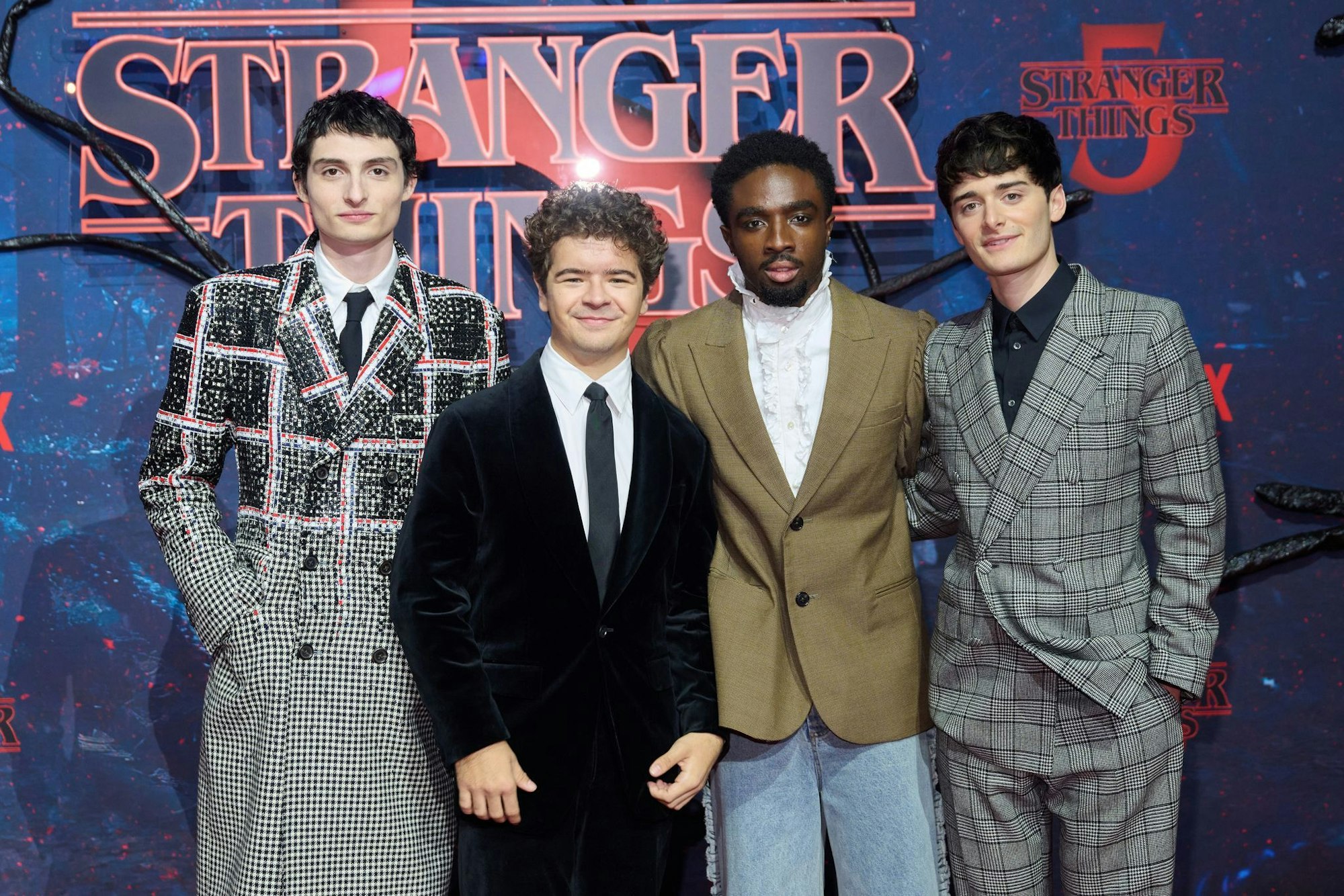 Zum Fan-Event in Berlin kamen einige der Hauptdarsteller von «Stranger Things»: Finn Wolfhard, Gaten Matarazzo, Caleb McLaughlin und Noah Schnapp (von links nach rechts). (Archivbild)
