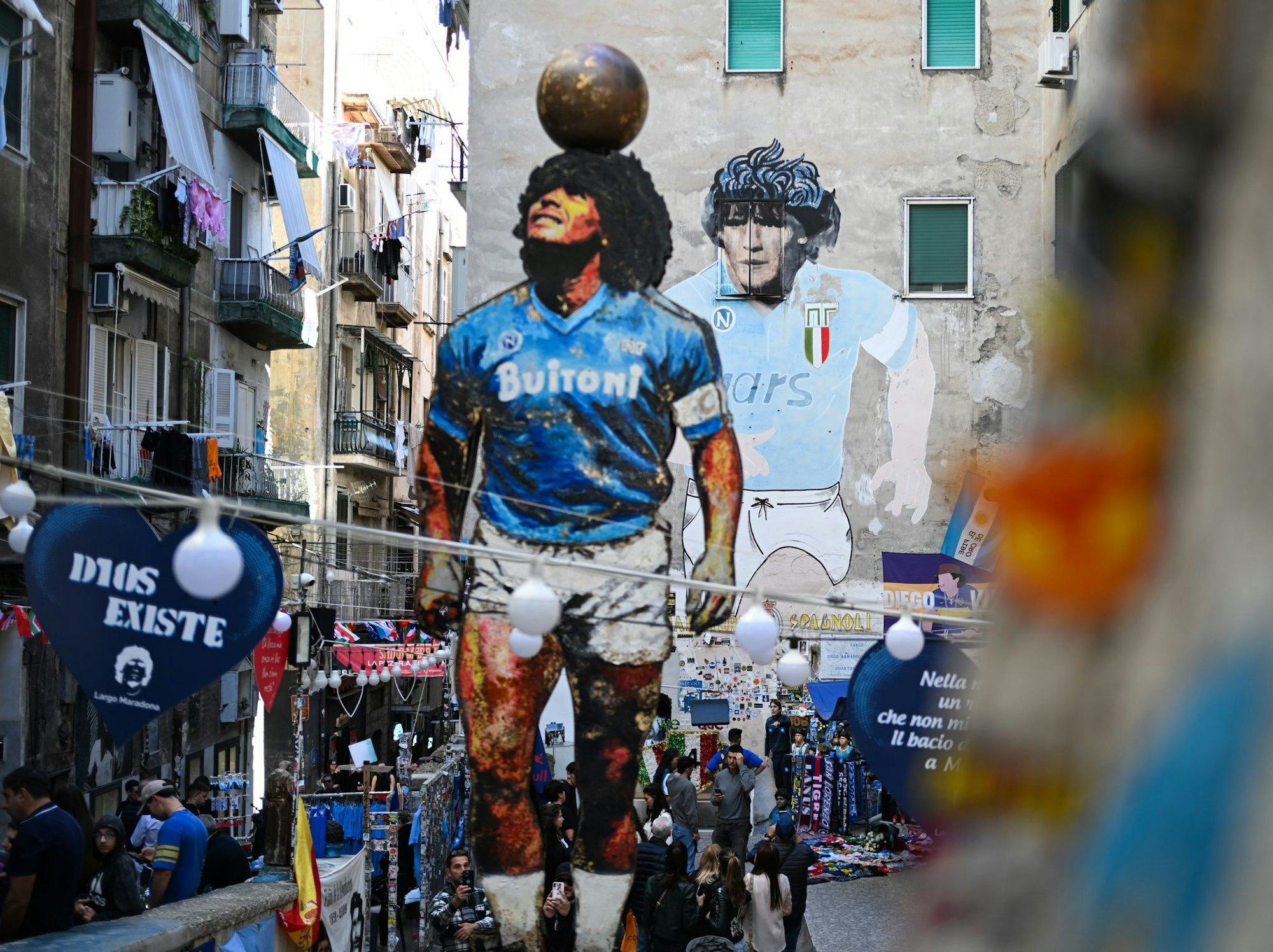 Maradona spielte 1984 bis 1991 in Neapel. (Archivbild)