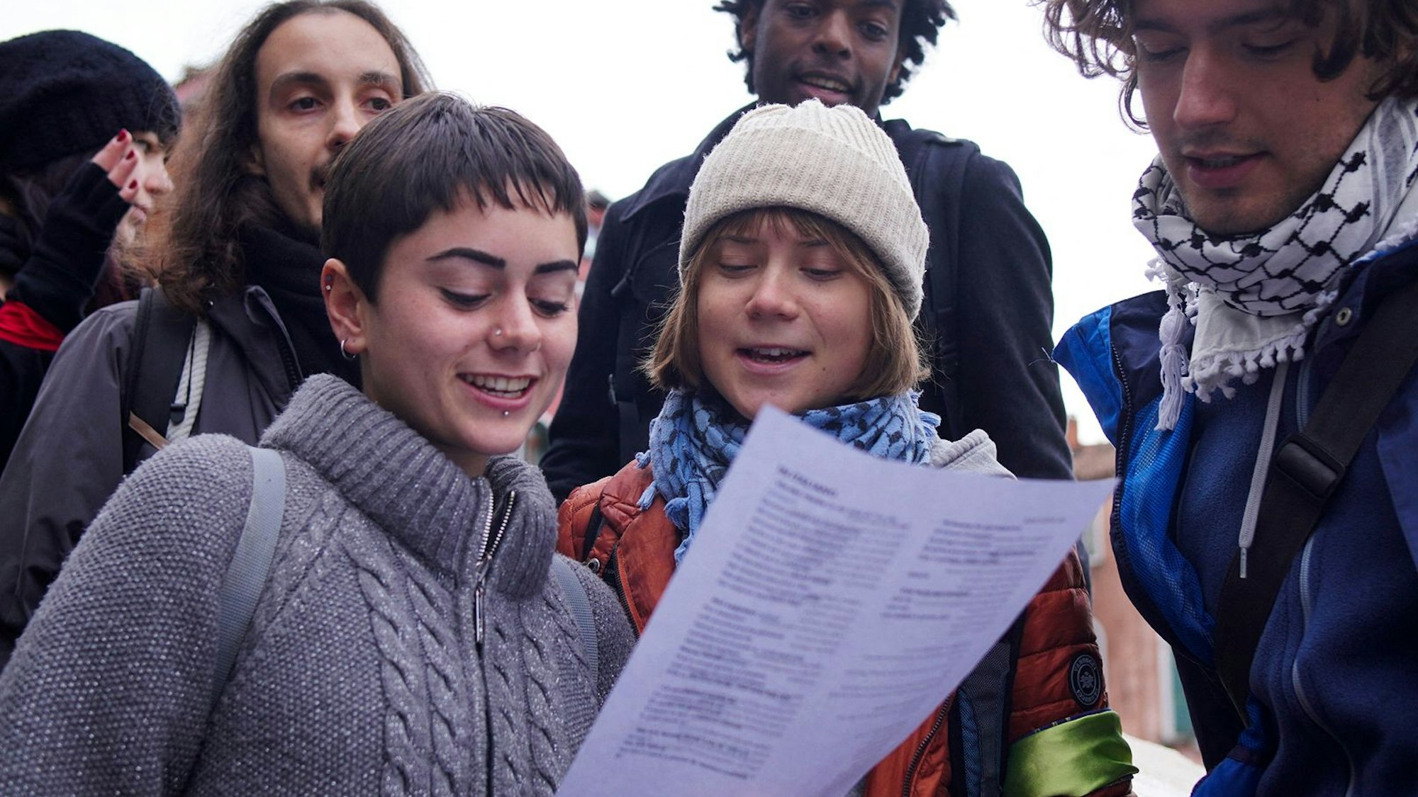 Ein von Extinction Rebellion am 22. November 2025 veröffentlichtes Foto zeigt Greta Thunberg während der von der Gruppe organisierten „Stop Ecocide“-Demonstration.