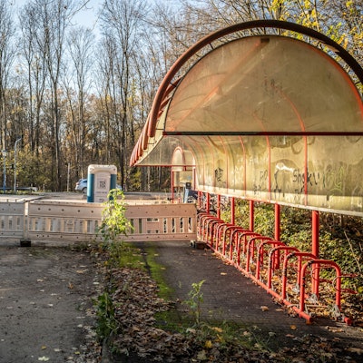 Bushaltestelle Endhaltestelle KVB Linie 4 Schlebusch, Ersatz-Bushaltestelle für die Buslinien 202, 205, SB26 und die 260 Bild: Ralf Krieger