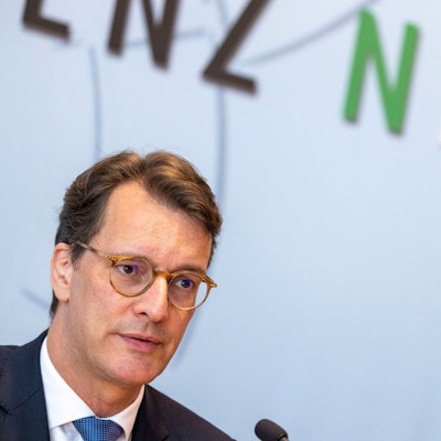 Ministerpräsident Hendrik Wüst (CDU) wirbt für Olympische Spiele in Nordrhein-Westfalen. (Archivbild)