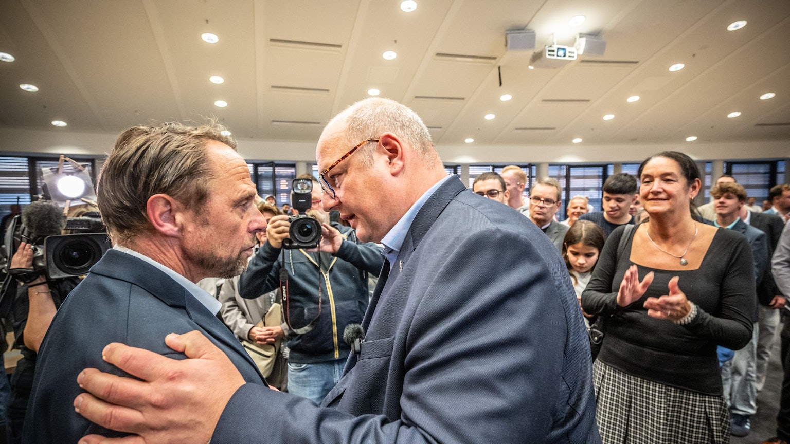 Kommunalwahl. Stefan Hebbel und Uwe Richrath