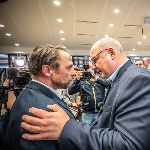 Kommunalwahl. Stefan Hebbel und Uwe Richrath