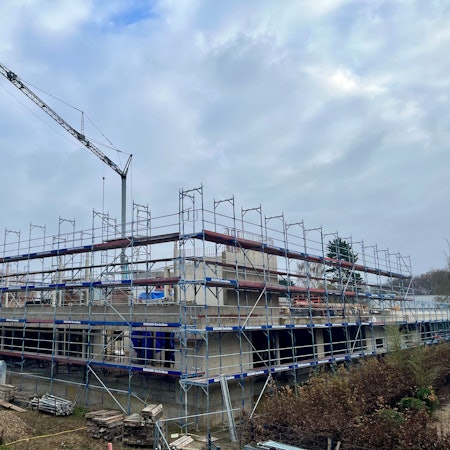 Die Baustelle am Freiherr-vom-Stein-Gymnasium