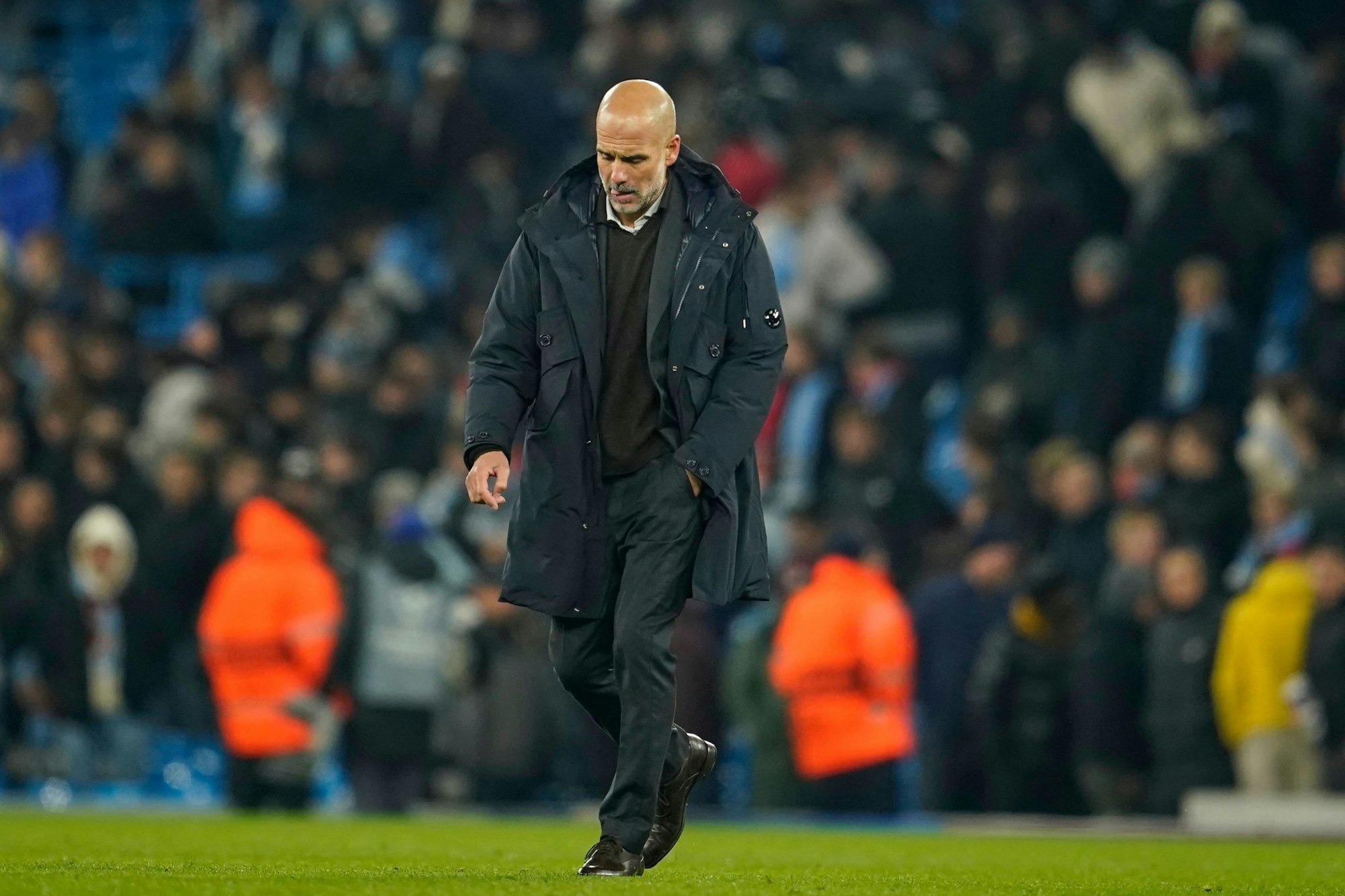 Hat sich gegen Bayer Leverkusen verzockt: Manchester Citys Cheftrainer Pep Guardiola.