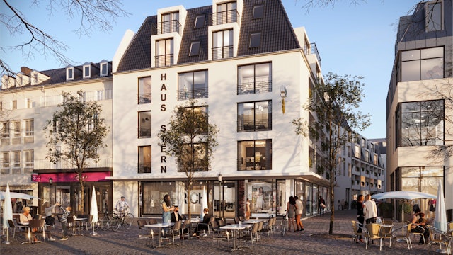 Neubauprojekt am Siegburger Markt, das Haus Stern folgt auf das Hotel Zum Stern