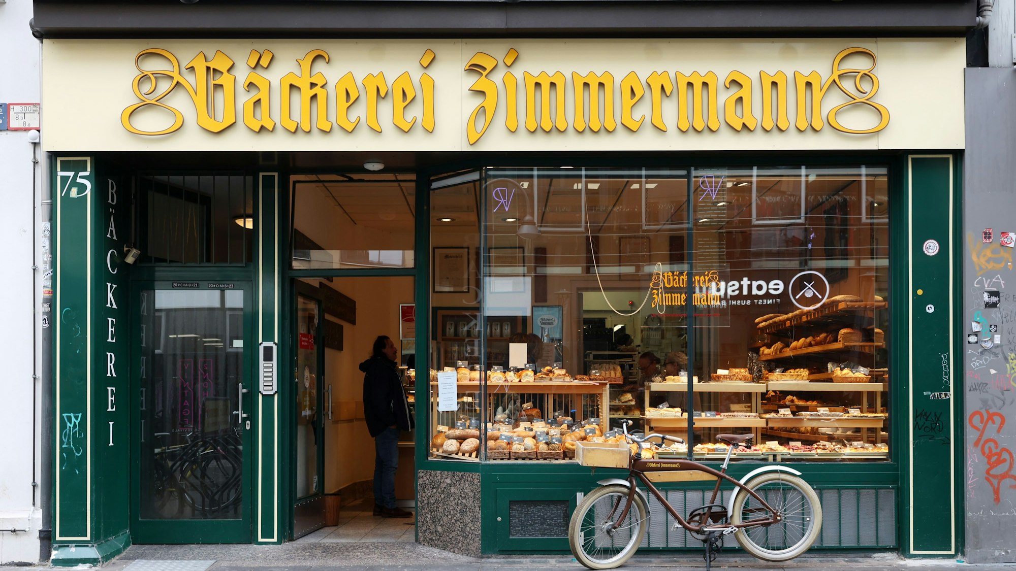 Die Bäckerei Zimmermann auf der Ehrenstraße.